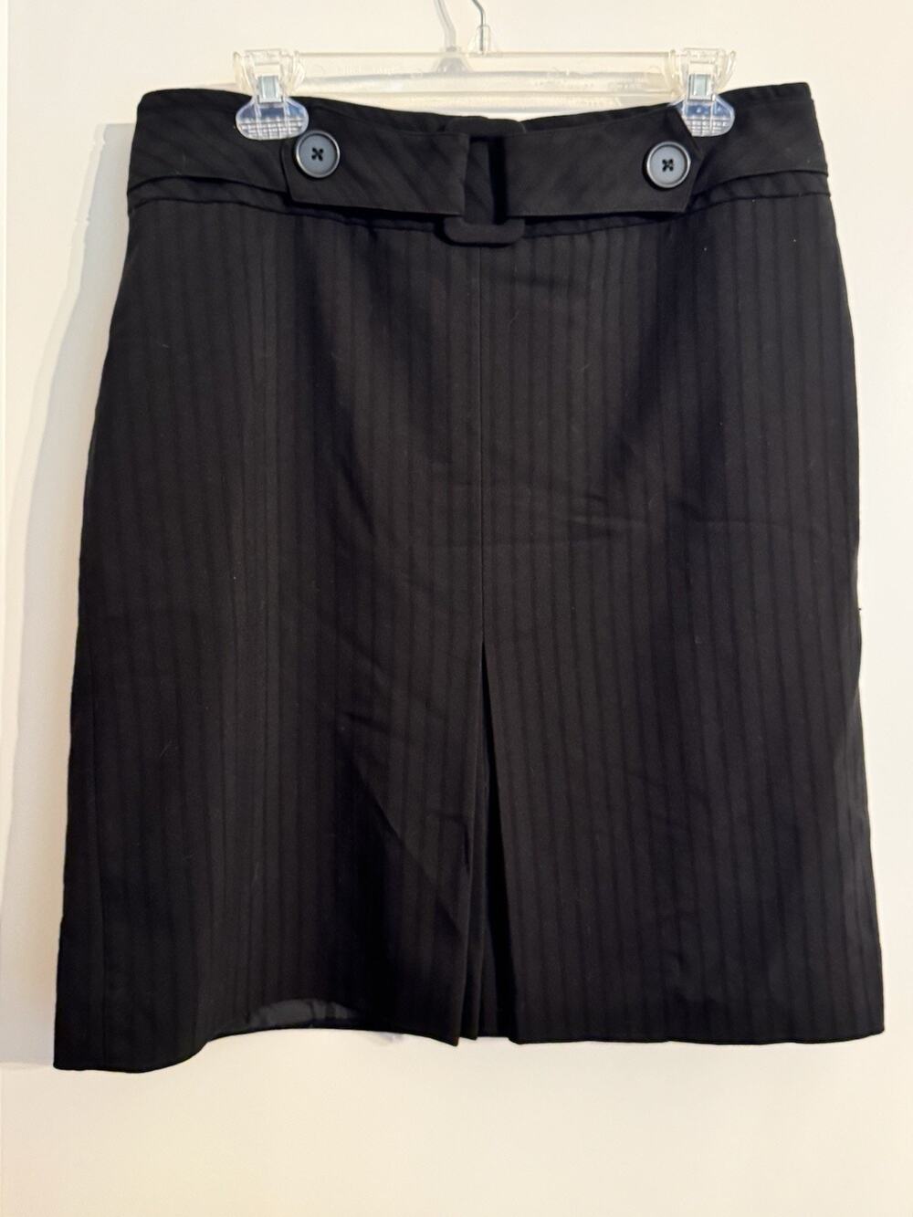 Worthington Skirt, Sz 14 Black, Back Zip, Pencil Office A-Line, Dark Academia